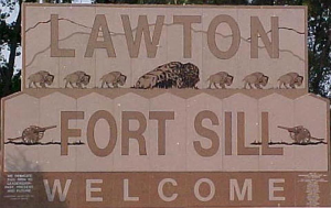 Lawton/Fort Sill Welcome sign